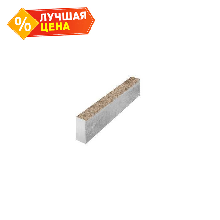 Тротуарный бордюр ВЫБОР БР 100.20.8 неполный прокрас, Листопад Гранит Хаски 1000*200*80 мм