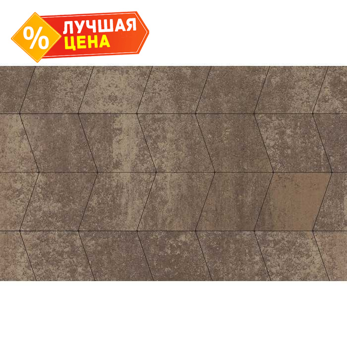 Плитка тротуарная Ромб Б.1.Р.8 Листопад гладкий xаски