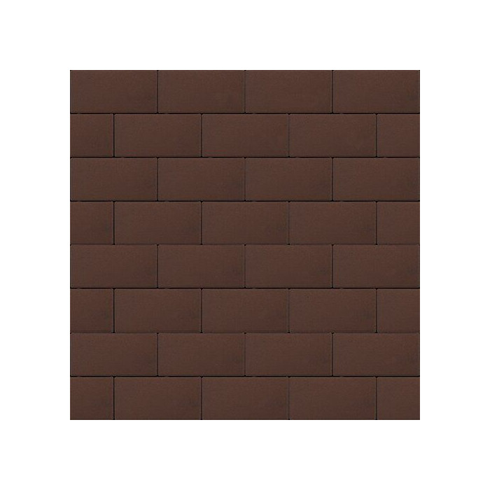 Тротуарная плитка Steinrus Прямоугольник Лайн 200х100х40 мм Коричневый