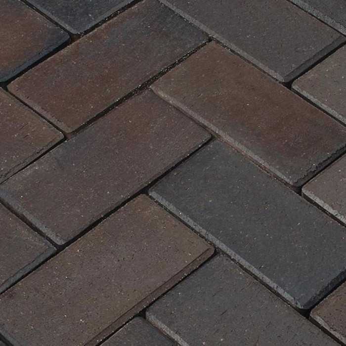 Клинкерная брусчатка Penter Titan braun-anthrazit, 200x100x52 мм