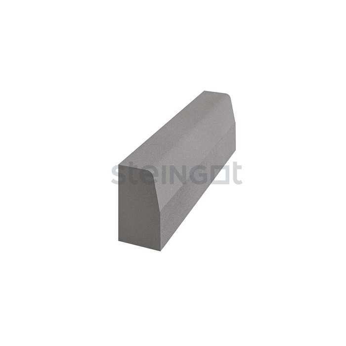 Тротуарный бордюр магистральный Steingot, полный прокрас, цвет серый, 1000*300*180 мм