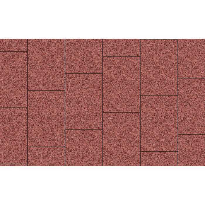 Плитка тротуарная Прямоугольник (Ла-Линия) Б.14.П.8 Гранит+ красный с черным, 750x500x80 мм